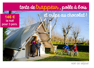 Tente de trappeur, poÃªle Ã  bois et chocolat chaud